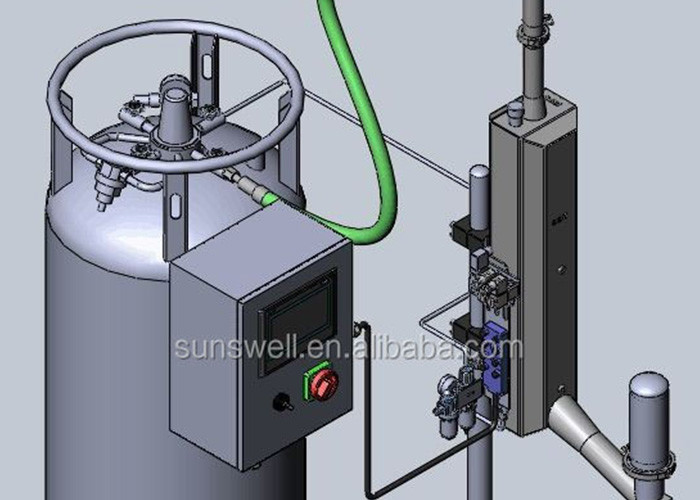 Continuous Aluminum Cans Liquid Nitrogen Doser Container