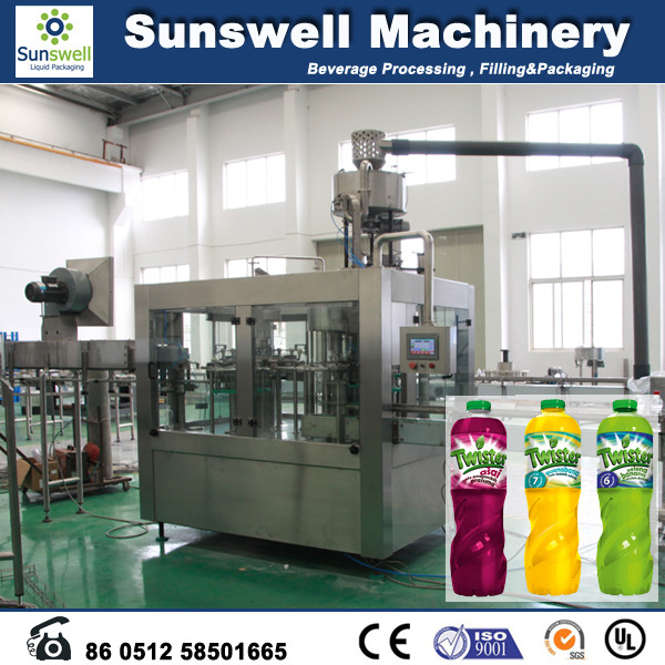 3-In-1 Hot Filling Machine , Stainless Steel Juice Filling Machine