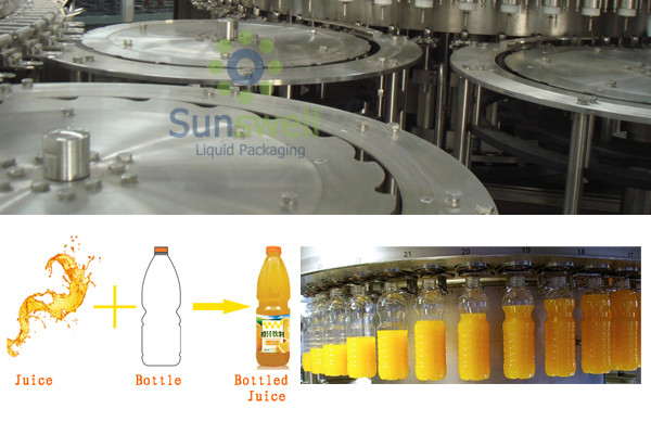 Automatic Juice Hot Filling Machine Stainless Steel With Electric Driven