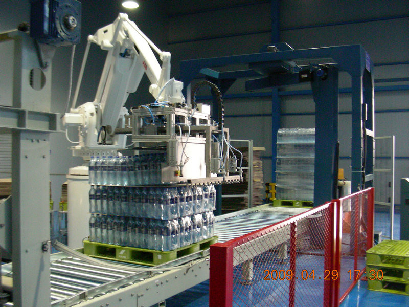 Automatic pallet stretch wrappers shrink packaging equipment for industries Liquid food